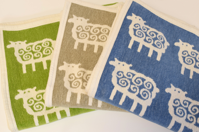 クリッパン[KLIPPAN] ライトコットンブランケット ヒツジ ハーフサイズ