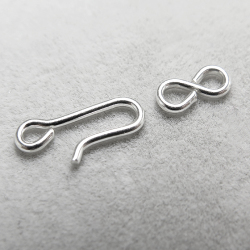シルバー925パーツ/フック（14mm＋9mm）（10個）