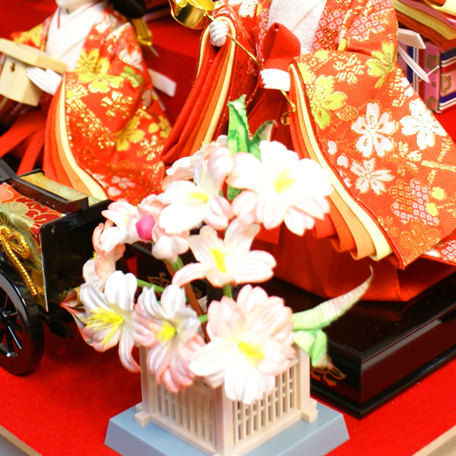 雛人形,吉徳大光,ケース飾り,322-225,三人官女,五人,ひな人形