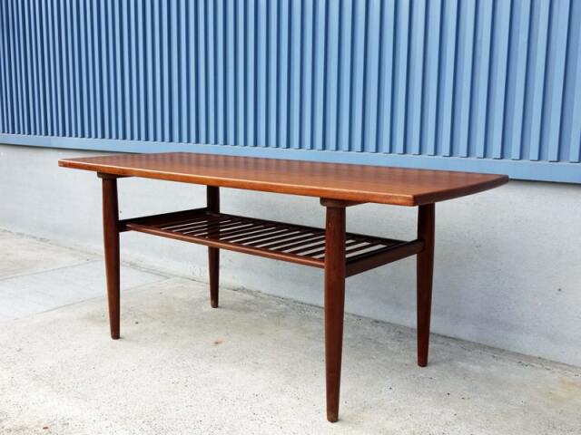 ヴィンテージ木製コーヒーテーブル幅125cm｜北欧家具通販・アンバー