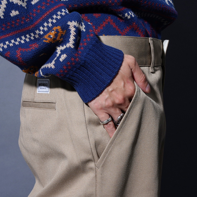 WRD9901 /「WIND UP - PANTS / BEIGE」チノパンツ