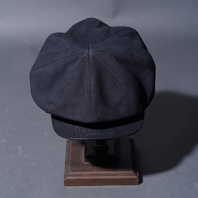 OC53G03 /「SPEED SHOP - LEATHER CASQUETTE / BLACK」キャスケット