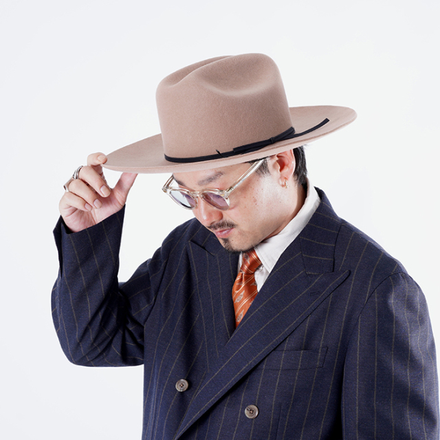 LIMITED ITEM】THE H.W.DOG&CO×AMERICAN WANNABE「WESTERN HAT / BEIGE