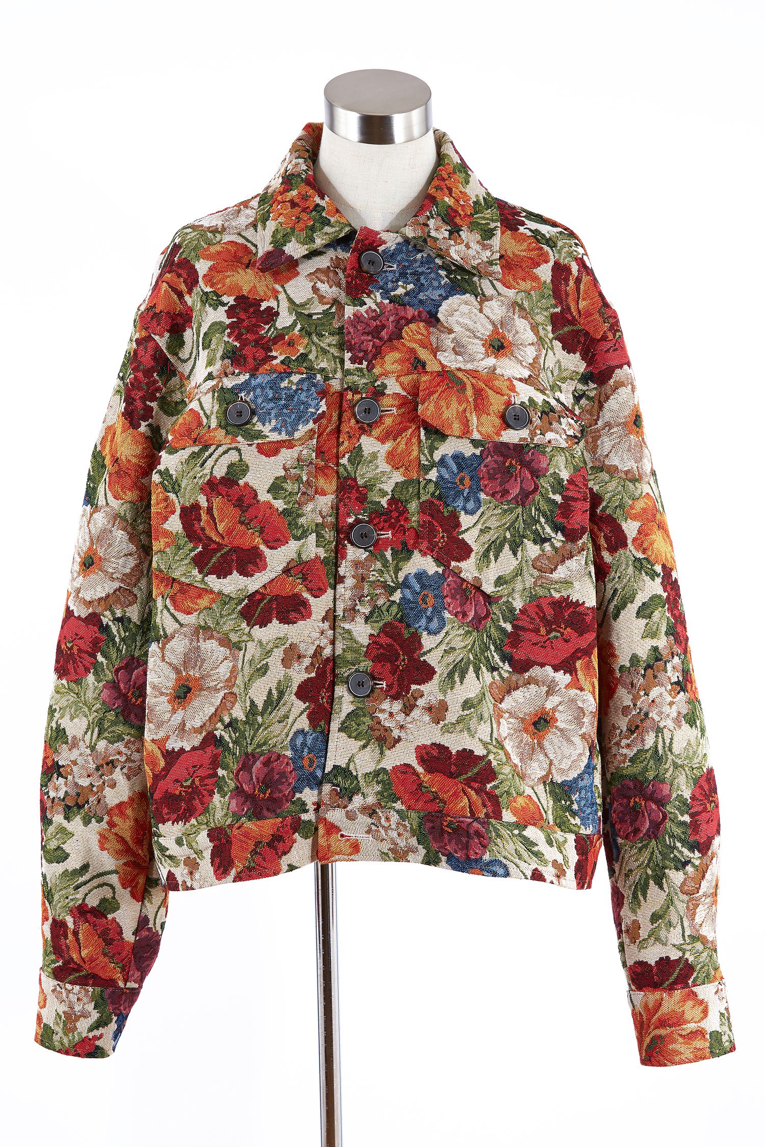 ゴブラン花柄ショート丈ジャケット ankoROCK(アンコロック) メンズ