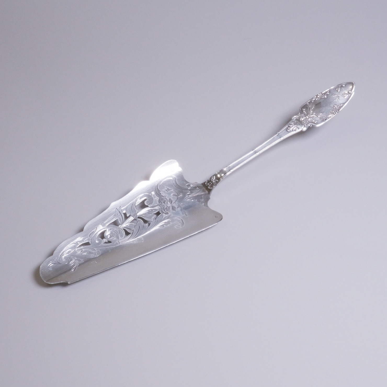 フランス 1800年代 シルバー 純銀製ケーキサーバー