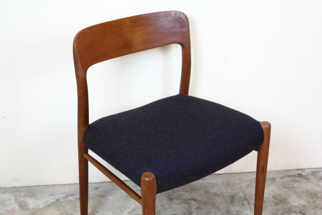 J.L.モラー（J.L.Moller） No.75 北欧 ダイニングチェア ネイビー