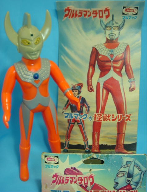ウルトラマンタロウ ソフビ人形 ブルマァク 当時の台紙付き 【TO1206