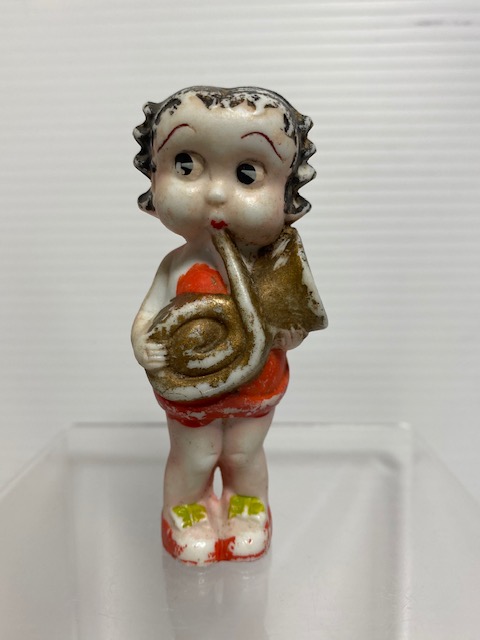 昭和レトロ☆ベティちゃん☆陶器製☆人形 8．5cm 手塗 BETTY BOOP