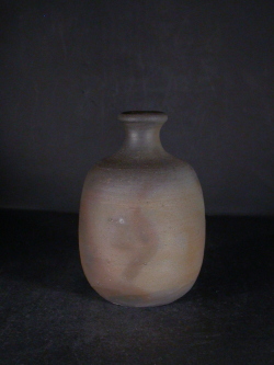 処分品 備前焼 登窯 備前市無形文化財 柴岡 紘一 共箱付き緋襷・桟切