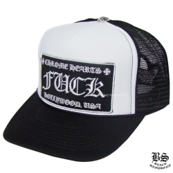 クロムハーツトラッカーキャップCHブラックホワイト|クロムハーツ通販