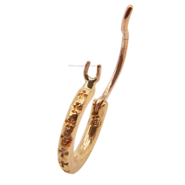 クロムハーツタイニーTFLフープピアス22K|クロムハーツ通販専門店