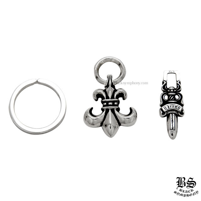 クロムハーツスプリットキーリングwith ダガー＆BSフレアペンダント