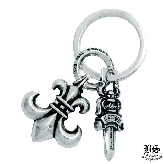 クロムハーツスプリットキーリングwith ダガー＆BSフレアペンダント
