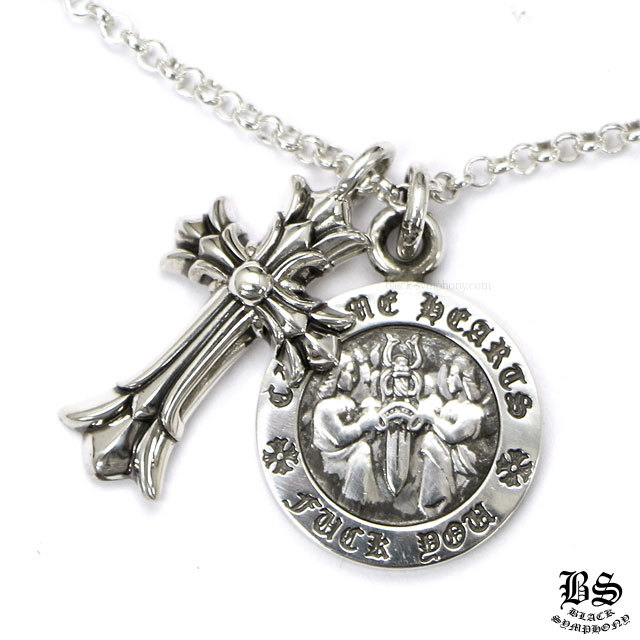 クロムハーツダブルCHクロスチャーム&エンジェルメダルチャーム&ロール