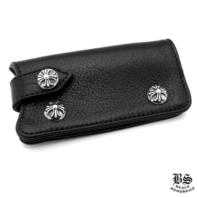 クロムハーツレザーキーケースブラックヘビーレザー|クロムハーツ通販