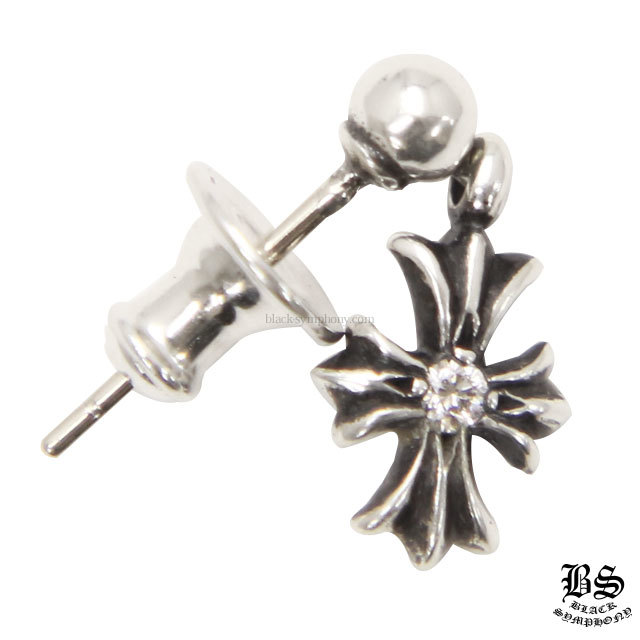 クロムハーツタイニーECHプラスドロップイヤリングwithダイヤモンド