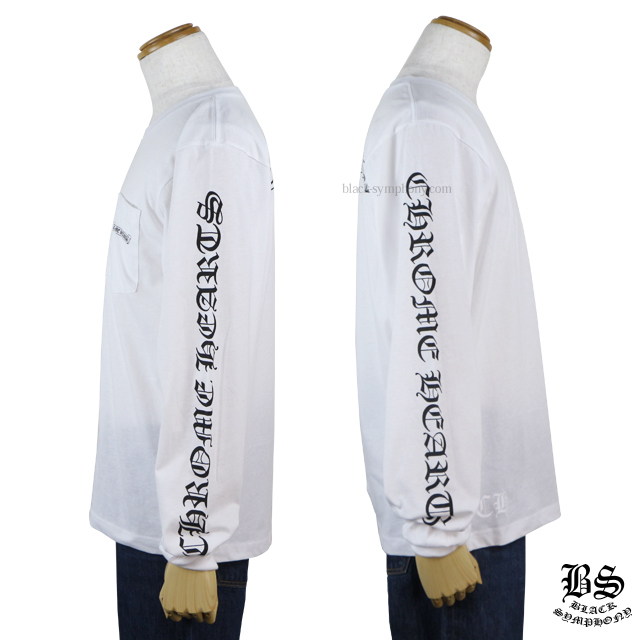 クロムハーツロングTシャツスクロールラベルホワイト|クロムハーツ通販