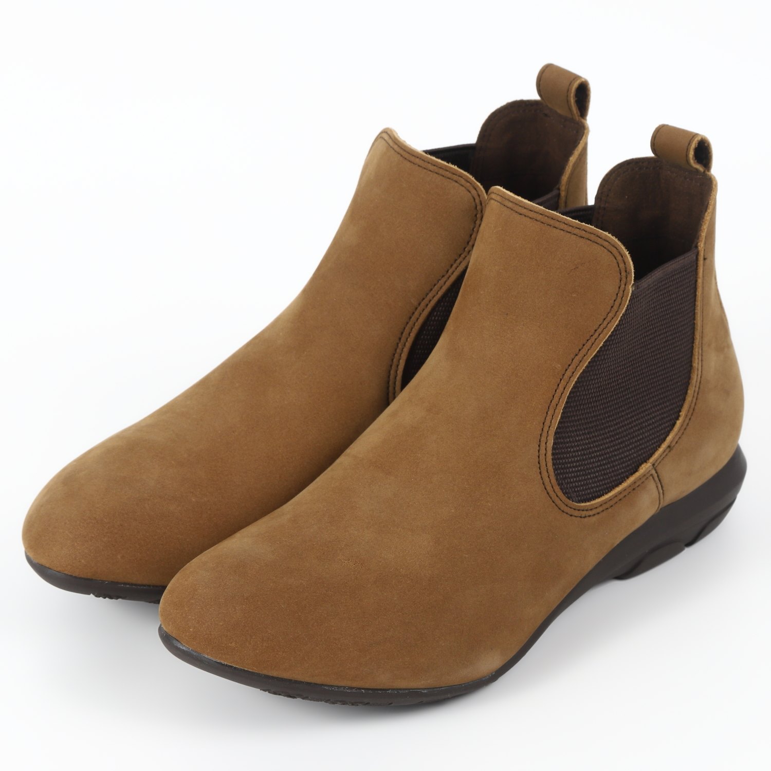 VITA NOVA丸サイドゴアショートブーツ キャメルヌバック｜BARCLAY