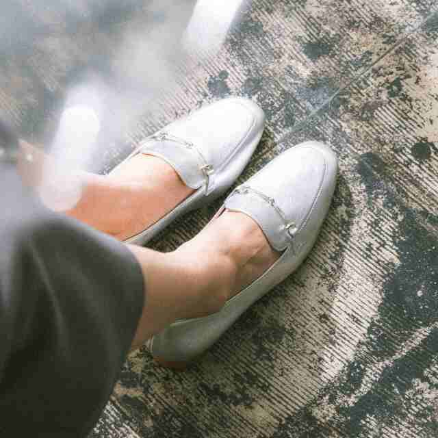 BARCLAY（バークレー）細ビットローファー シルバー｜BARCLAY