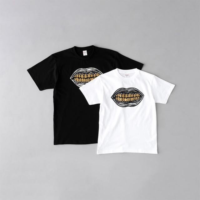 大竹伸朗はいしゃTシャツ黒_Shinro Ohtake Haisha T-shirt BLACK