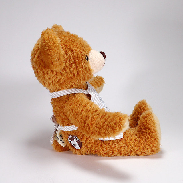 テディベア・ファクトリー ロゴ入りオリジナルベージュストライプ