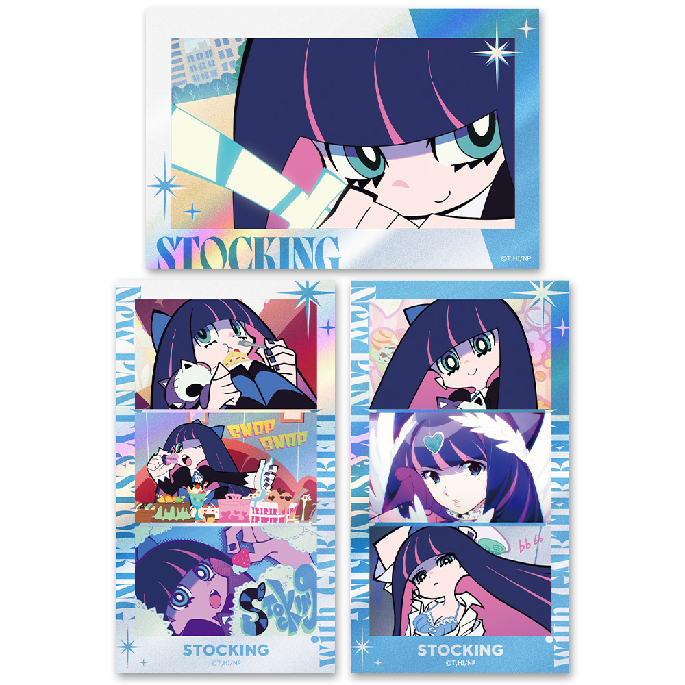 New PANTY & STOCKING with GARTERBELT メタリック缶バッジ2個セット