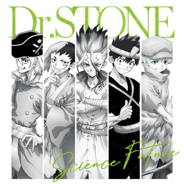 Dr．STONE リブ付ロングスリーブTシャツ 千空&ゲン&龍水&クロム