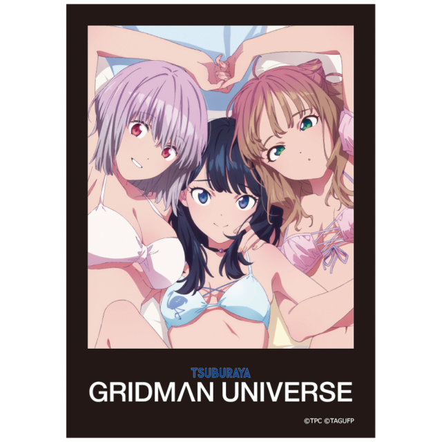 グリッドマン ユニバース ダイカットステッカー 六花&アカネ&夢芽