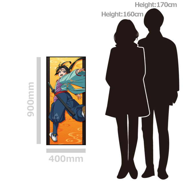 逃げ上手の若君 缶バッジ付キャラクター大判タオル 北条時行