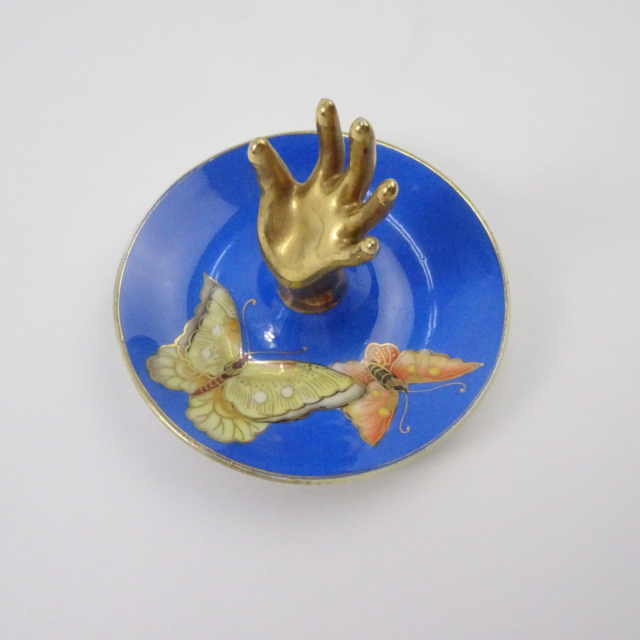 オールドノリタケ 蝶が舞う青地 ヴァニティセット ドレッサーセット