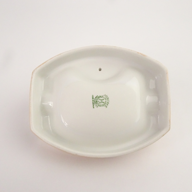 オールドノリタケ ラスター彩 ブルドッグ 灰皿 アッシュトレイ