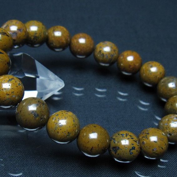 コンドライト「サハラNWA869隕石」 ブレスレット 11mm [t352-1751]