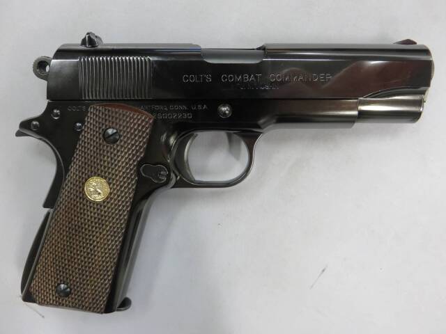 マルシン】 コルト コンバットコマンダー Wディープブラック モデルガン
