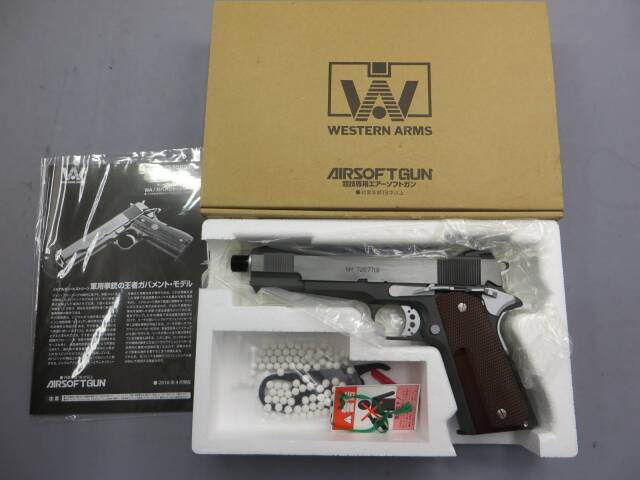 ウエスタンアームズ スネークマッチ1911 カーボンブラックhw コルト