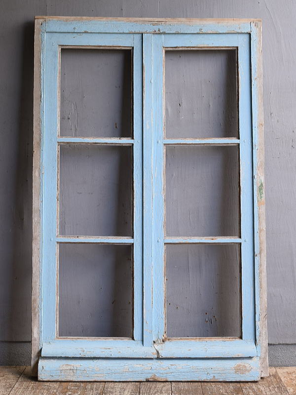 フレンチ アンティーク 木製 窓 建具 12726