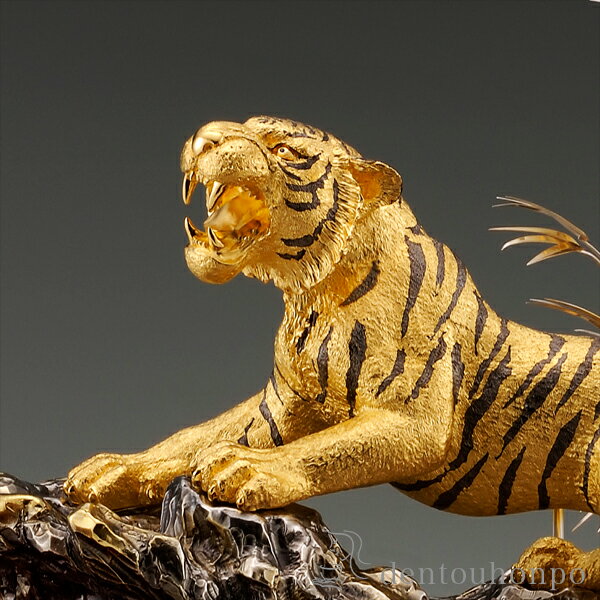 送料無料】 純金 猛虎 B 180g / 光則（金工芸） 高級 コレクション