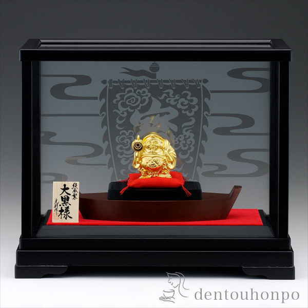 送料無料】 純金 大黒様 15g / 光則（金工芸） 恵比寿 大黒 宝船 置物