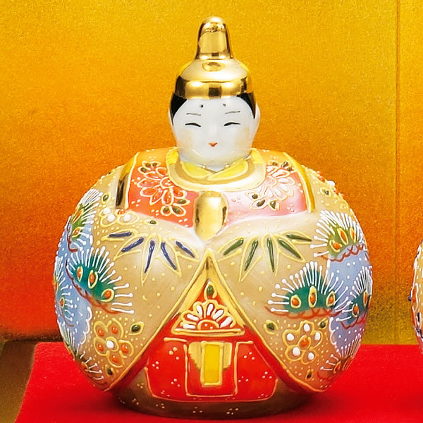 名入れ木札無料】 【送料無料】 玉雛人形 桜盛 3号 台・敷物・立札