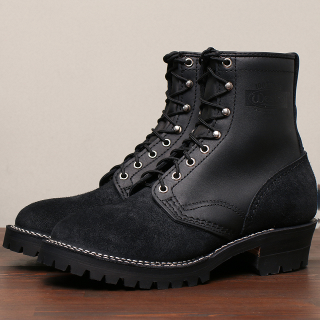 WESCO BOOTS JOBMASTER ブラック&ラフアウト 8インチ丈 BK-208-100