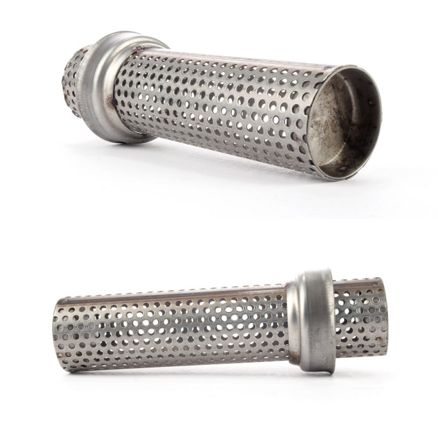 バイク 汎用 適合径48mm ロング パンチングメッシュ マフラー インナー