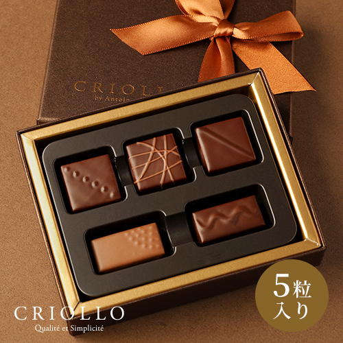 チョコレート】ビジュセット ボンボンショコラ 5粒入り詰め合わせ