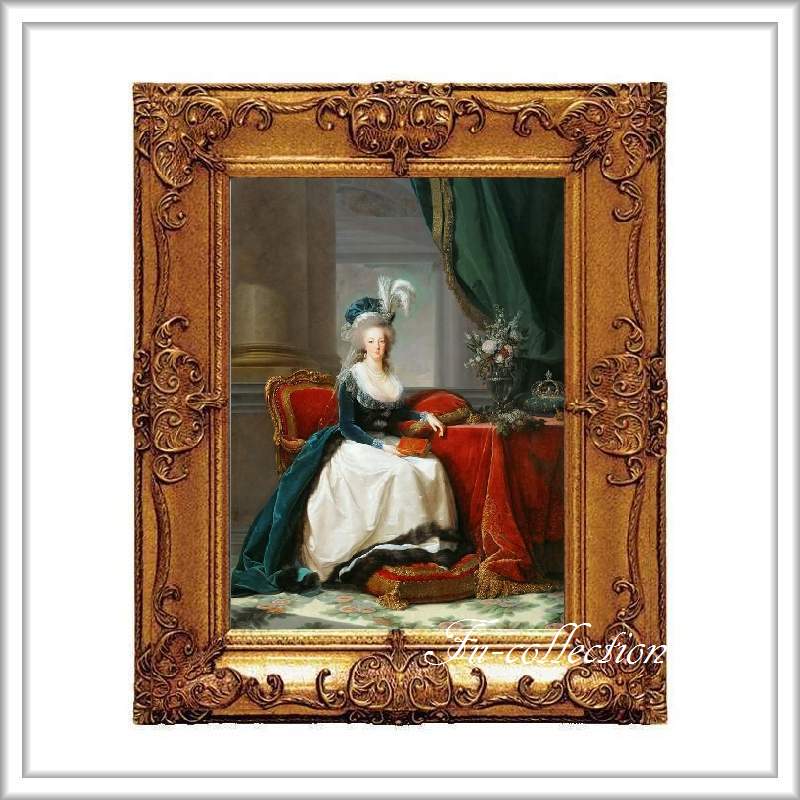 fu-collection】 ヨーロッパ名画 ロココ調 ゴールドダブルフレーム