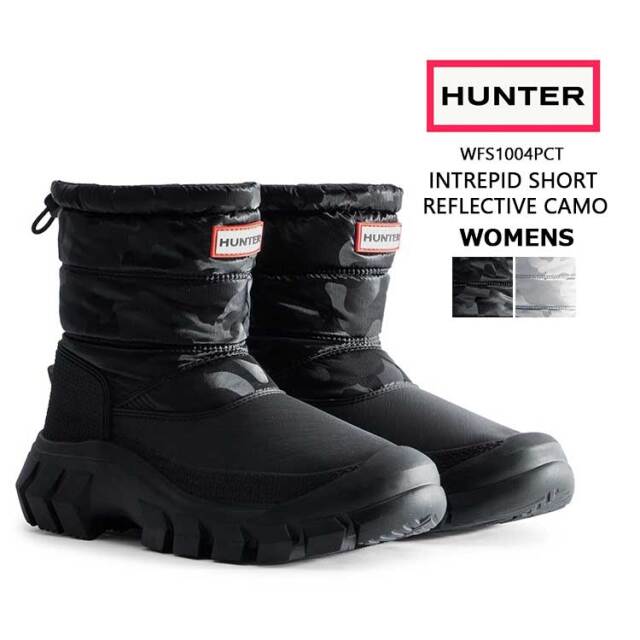 クラシックなカモフラージュ柄のスノーブーツ＊