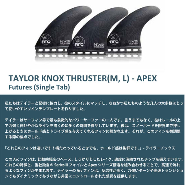 ショートボード用フィン NVS Fin ネイクド バイキング サーフ フィン