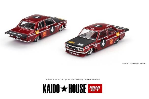 MINI GT 1/64 ダットサン KAIDO 510 プロストリート JAPAN V1(左
