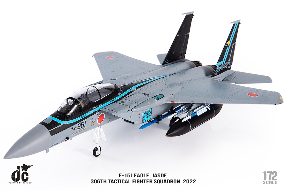 JCW 1/72 (ダイキャスト製) F-15J 航空自衛隊 第6航空団 306飛行隊
