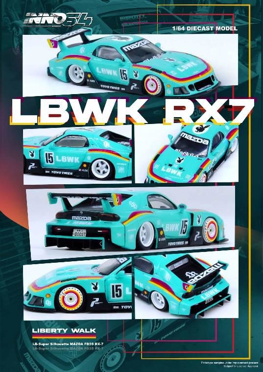 INNO Models(イノモデル) 1/64 Mazda RX7 (FD3S) LB-WORKS スーパー