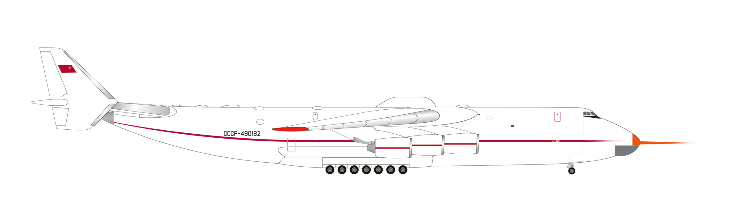 herpa wings 1/500 (ダイキャスト製) AN-225 アントノフ航空機設計局