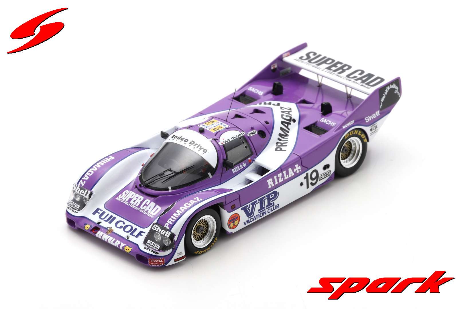 Spark (スパーク) 1/43 Porsche 962 C No.19 26th 24H Le Mans 1990 M