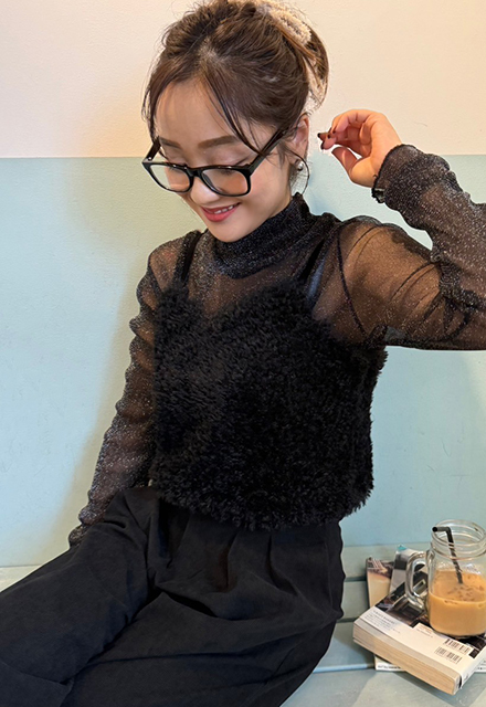 エコファーキャミソール【7h-831-04753】